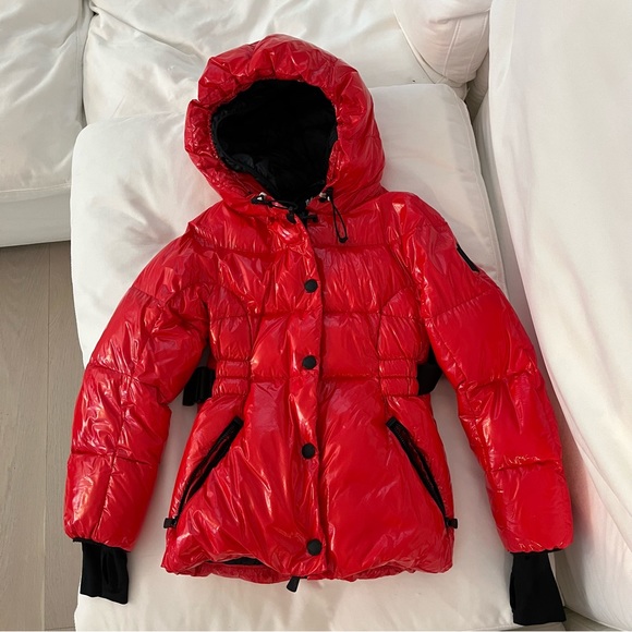 RARE Authentic Moncler Grenoble Fenis red apres ski parka jacket 0 - Picture 3 of 13